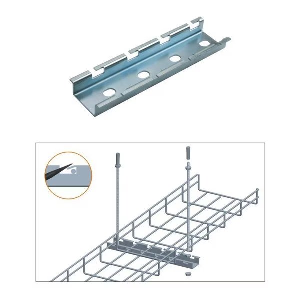 Cable Tray Ceiling Hanging Bar, 12in , Zinc, Quest Manufacturing, Mfr#: CT0010-12-03